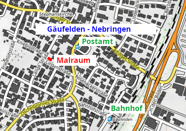 Karte von Nebringen